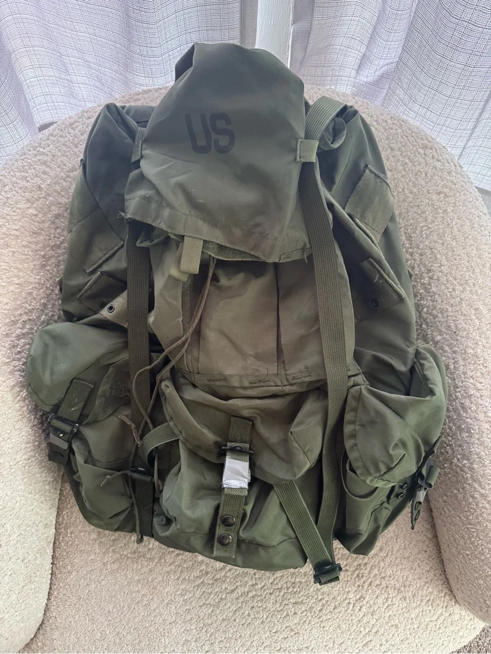 USGI Large ALICE LC-1 Field Pack Rucksack Backpack w/ Frame Olive